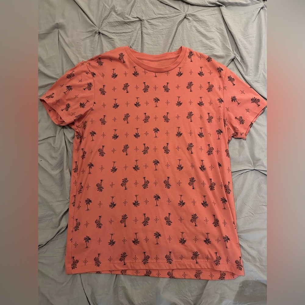 Melon colored men’s t shirt